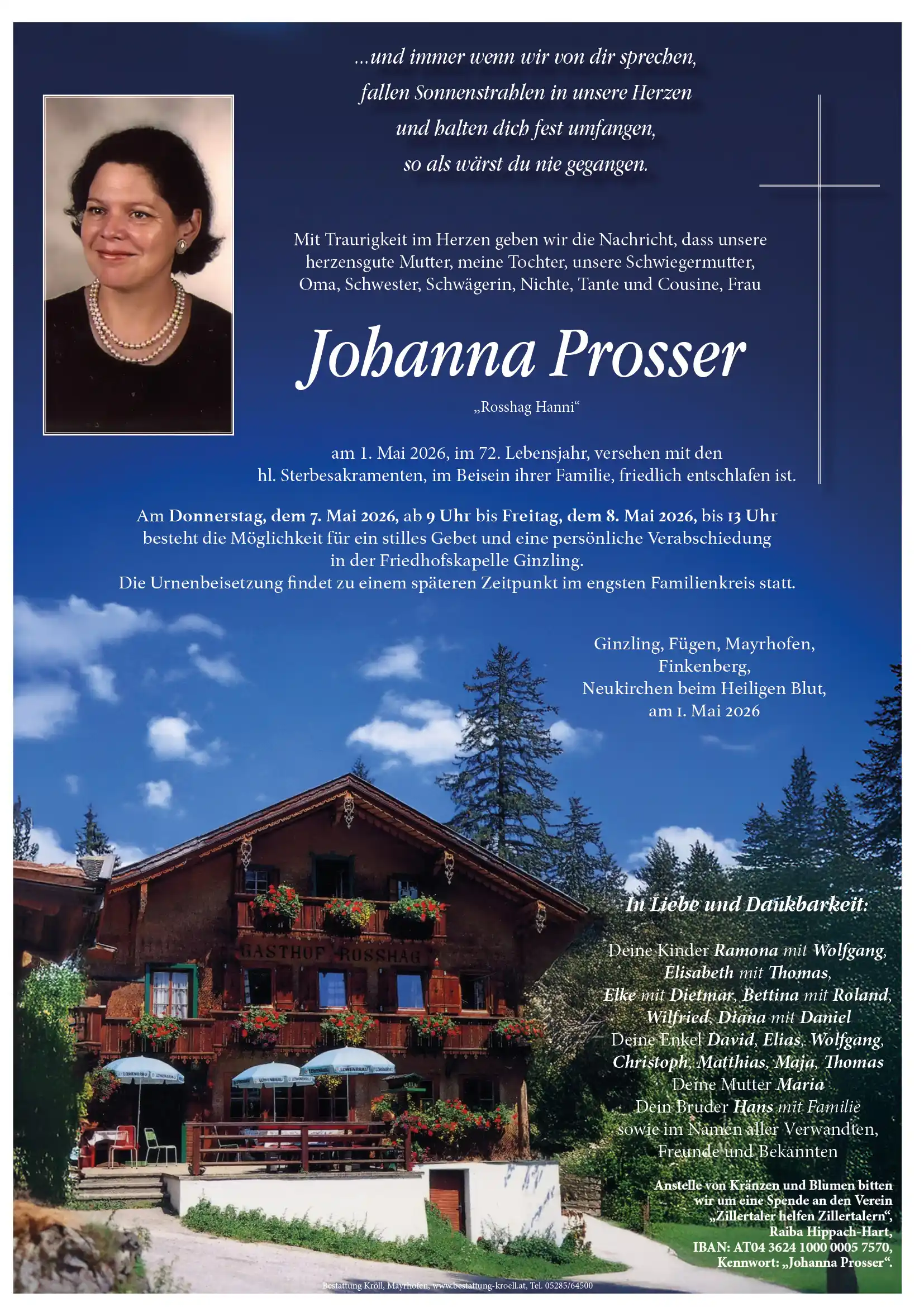 Parte von Johanna Prosser
